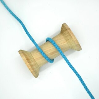 Baumwollkordel geflochten 0,5 cm türkis