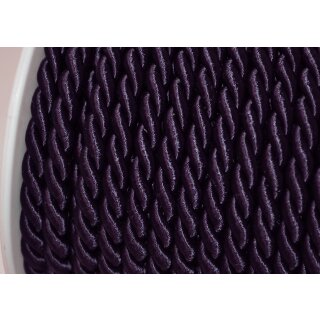 Kordel Kunstseide/ 8 mm/ aubergine