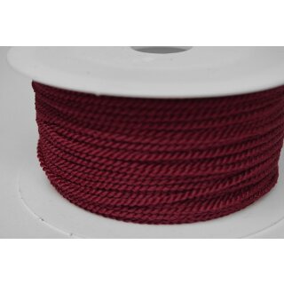 Kordel Kunstseide/ 2 mm/ weinrot