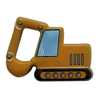 Kinderknopf Raupenbagger