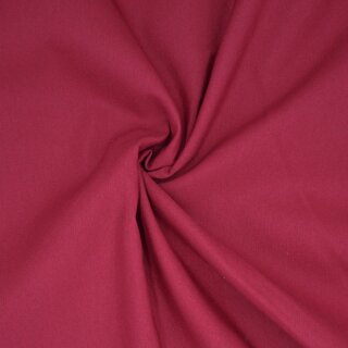 Dekostoff Canvas Lisa weinrot 280 cm breit