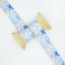 Satinband Schmetterlinge blau
