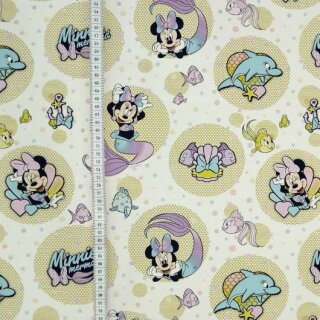 Köperdruck Minnie als Meerjungfrau