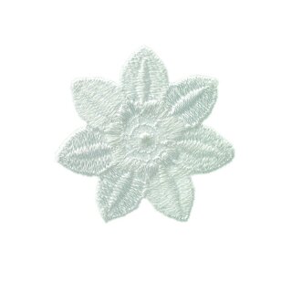 Applikation Blume weiß