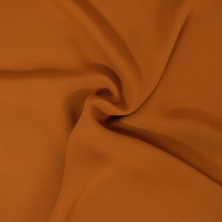 Kreppchiffon uni caramel