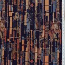 Sale Viskosedruck Pusteblume blau