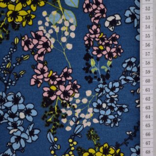 Alpenfleece Kirschblüte blau