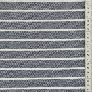Piquejersey Streifen marine