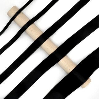 Satinband/ schwarz/ 25 mm