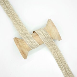 Falzband elastisch Jacquard hellbeige