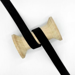 Samtband/ schwarz 22 mm