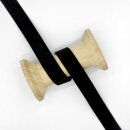 Samtband/ schwarz 22 mm