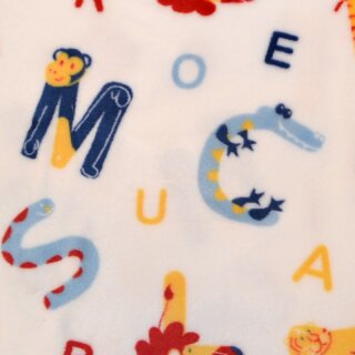 Plüschfleece Tierbuchstaben