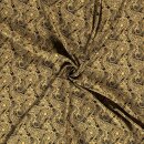 Sale Viskosedruck Paisley ocker