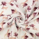 Double Gauze Steppentiere rosa
