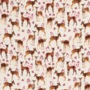 Double Gauze Kleine Rehe Digitaldruck