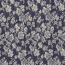 Hosenstoff Jeansjacquard Blumengarten