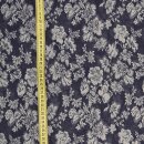 Hosenstoff Jeansjacquard Blumengarten