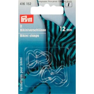 Bikini- und Gürtelverschlüsse/ Haken/ transparent/ 12 mm