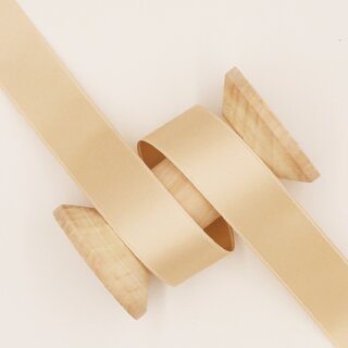 Satinband/ beige/ 25 mm