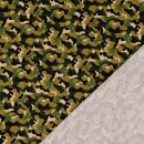 Baumwolltwill Camouflage grün