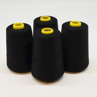 Sparpaket Overlock - Garn 4x4100 m schwarz
