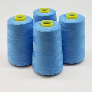 Sparpaket Overlock - Garn 4x4100 m hellblau
