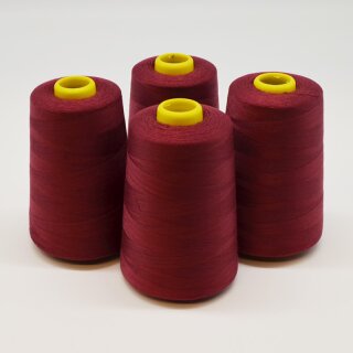 Sparpaket Overlock - Garn 4x4100 m bordeaux