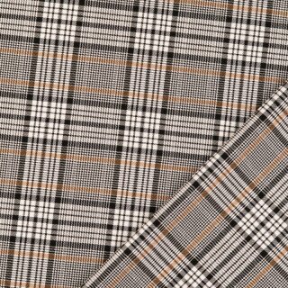 Bengalin Glencheck schwarz-braun