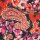 Polyesterkrepp Blumen und Paisley