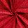 Weihnachts - Stoff Goldene Weihnachtsbäume Rot