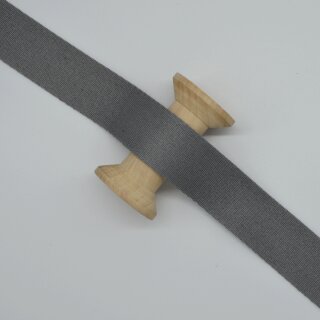 Gurtband 38 mm grau