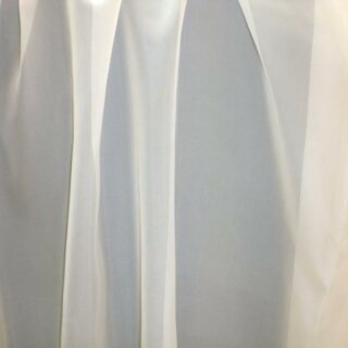 Voile - Stoff uni weiß