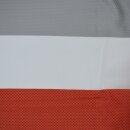 Sale gestreifte Voile grau rot