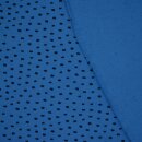 Baumwolljersey Punktförmchen blau