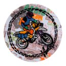 Applikation Cross Moped Fahrer