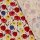 Viskose Leinen Jersey Blumen rot