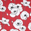 Panamadruck Mohn rot