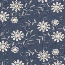 Jeans Stoff Bestickt Ella