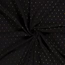Viskose Popelin Uni mit Lurex schwarz