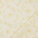 Baumwoll - Lochstickerei big Flowers creme