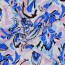 Viskose Sommer blau