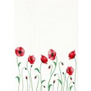 Halbleinen - Geschirrtuch Klatschmohn