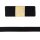 Schrägband aus Viskosejersey schwarz / 3 m Coupon