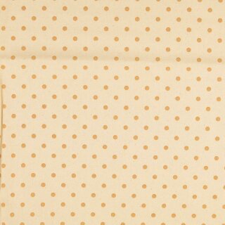 Baumwollnessel Vintage Dots braun