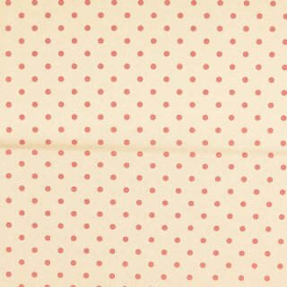 Baumwollnessel Vintage Dots bordeaux