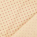 Baumwollnessel Vintage Dots bordeaux