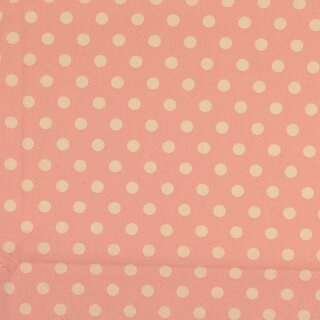 Baumwollnessel Vintage Polka-dots rosa