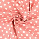 Baumwollnessel Vintage Polka-dots bordeaux
