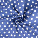 Baumwollnessel Vintage Polka-dots marine